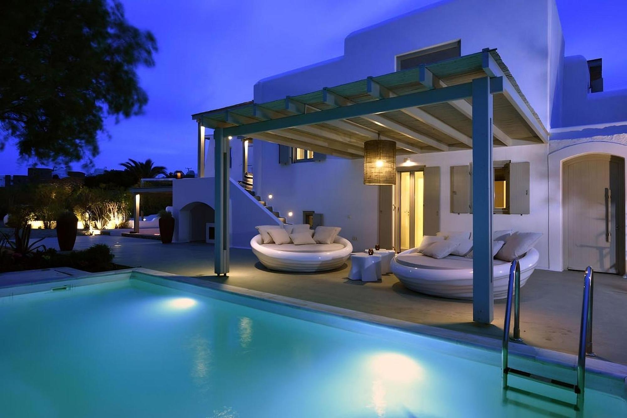 Villa Dafni 4Bed With Pool In Kalafatis Spilia Mykonos Town Eksteriør billede
